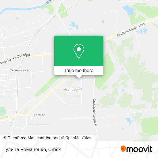 улица Романенко map