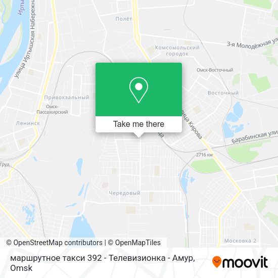 маршрутное такси 392 - Телевизионка - Амур map
