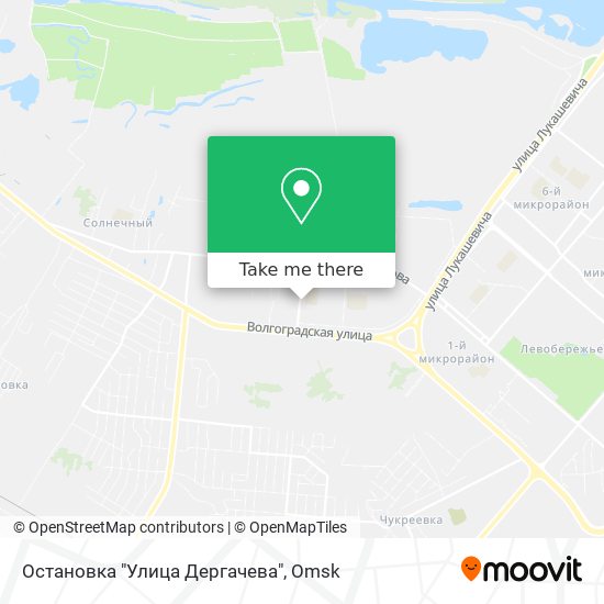Остановка "Улица Дергачева" map