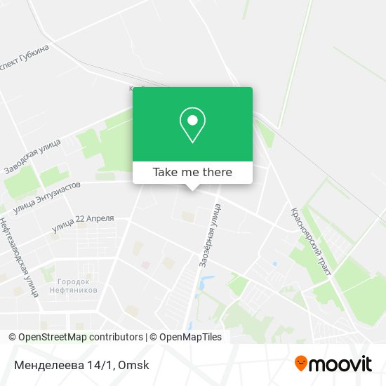 Менделеева 14/1 map