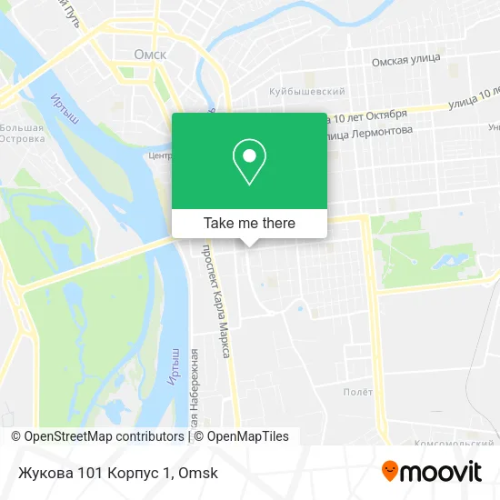 Жукова 101 Корпус 1 map