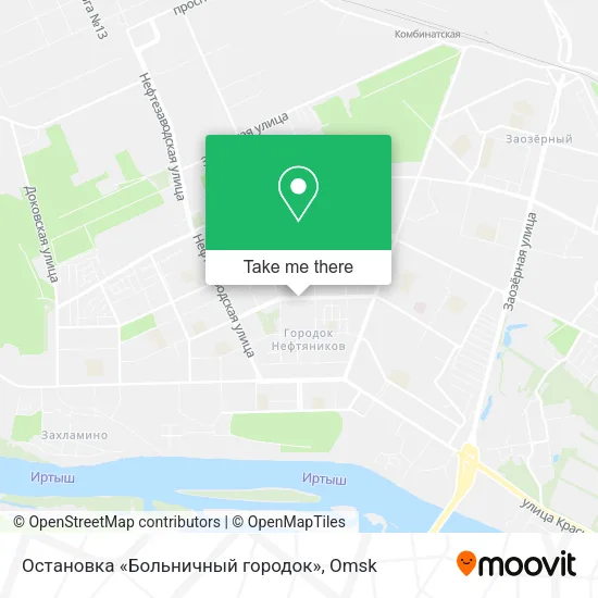 Остановка «Больничный городок» map
