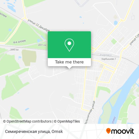 Семиреченская улица map