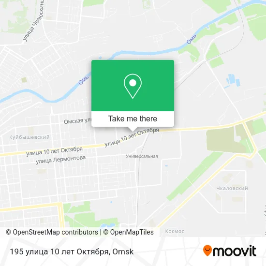 195 улица 10 лет Октября map