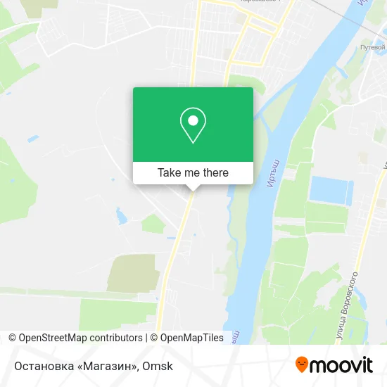 Остановка «Магазин» map