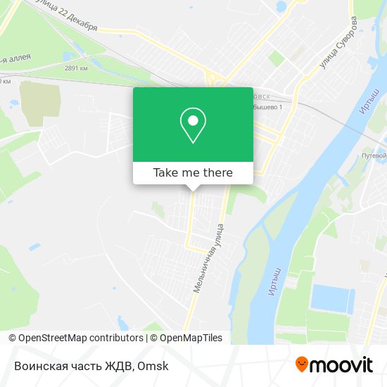 Воинская часть ЖДВ map