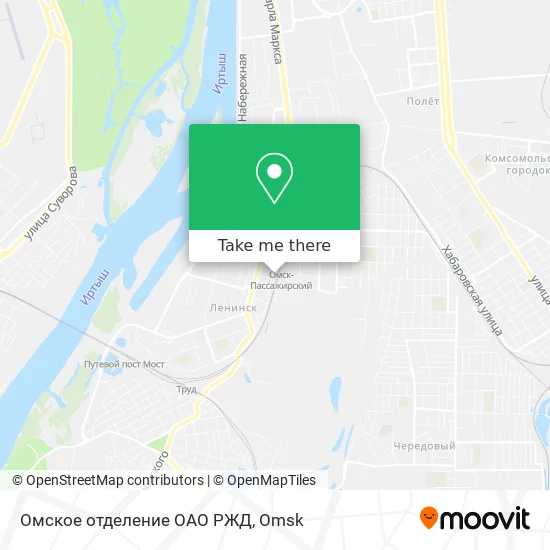 Омское отделение ОАО РЖД map