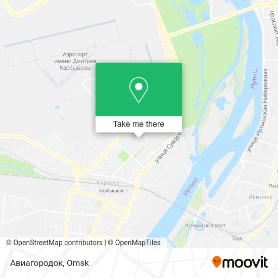 Авиагородок map