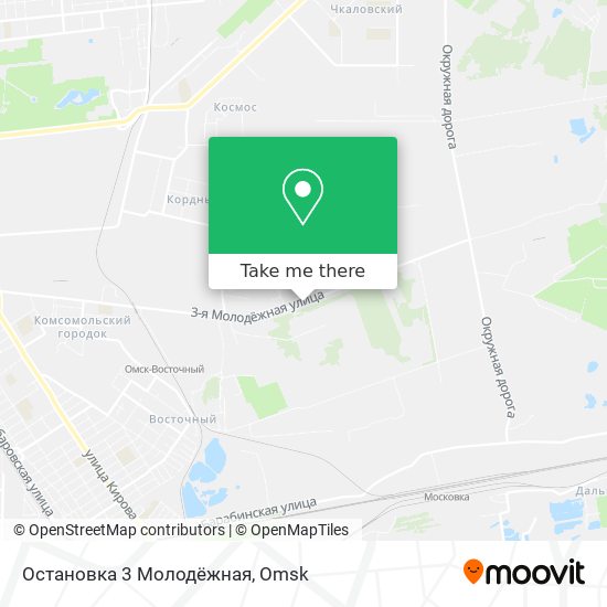 Остановка 3 Молодёжная map