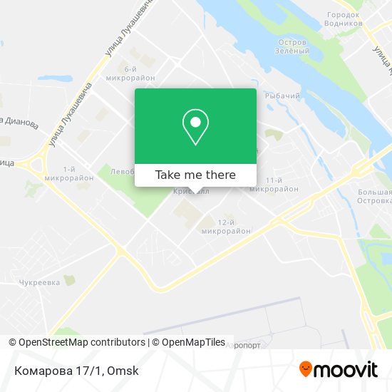 Комарова 17/1 map