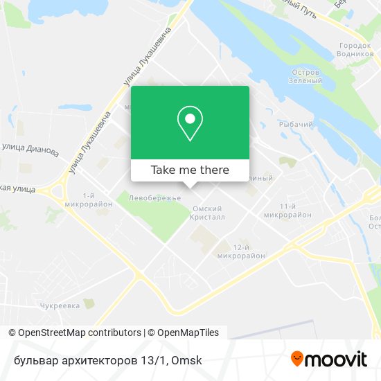 бульвар архитекторов 13/1 map