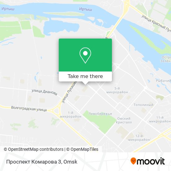 Проспект Комарова 3 map