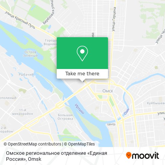 Омское региональное отделение «Единая Россия» map