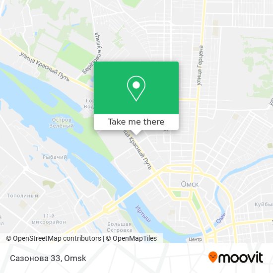 Сазонова 33 map