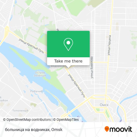 больница  на водниках map
