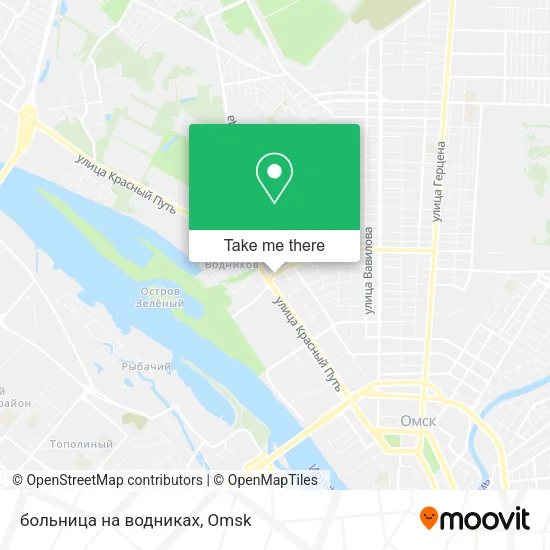 больница  на водниках map