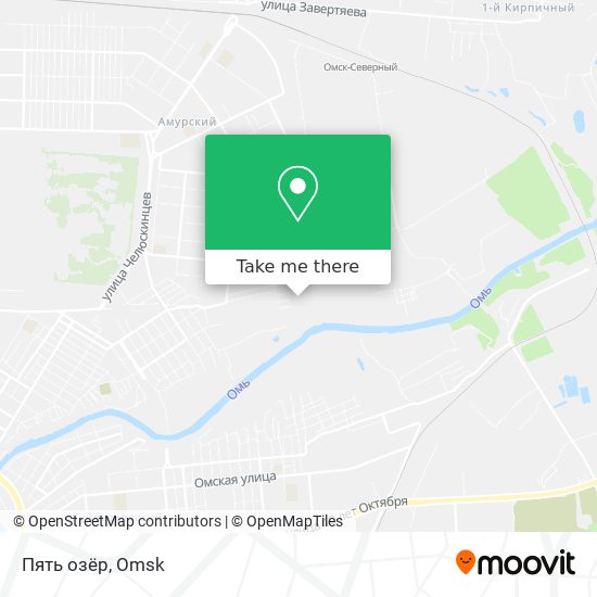 Пять озёр map