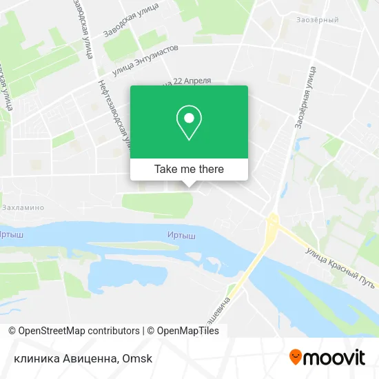клиника Авиценна map