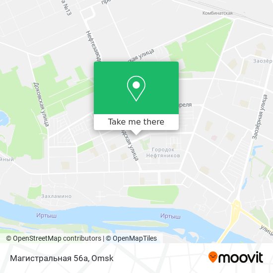 Магистральная 56а map