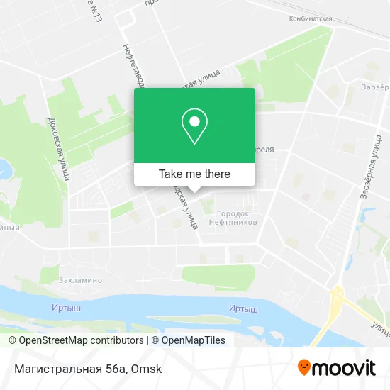 Магистральная 56а map