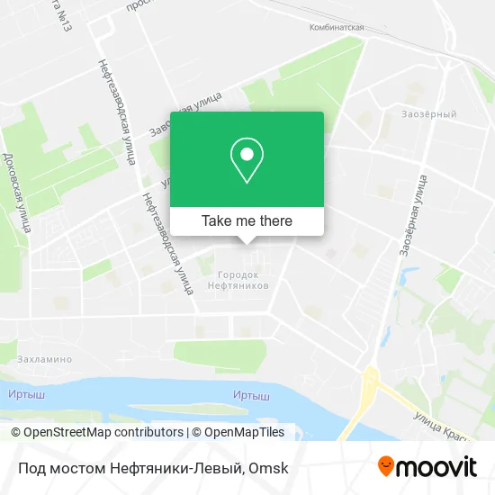 Под мостом Нефтяники-Левый map
