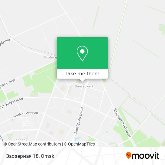 Заозерная 18 map