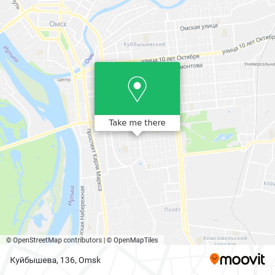 Куйбышева, 136 map