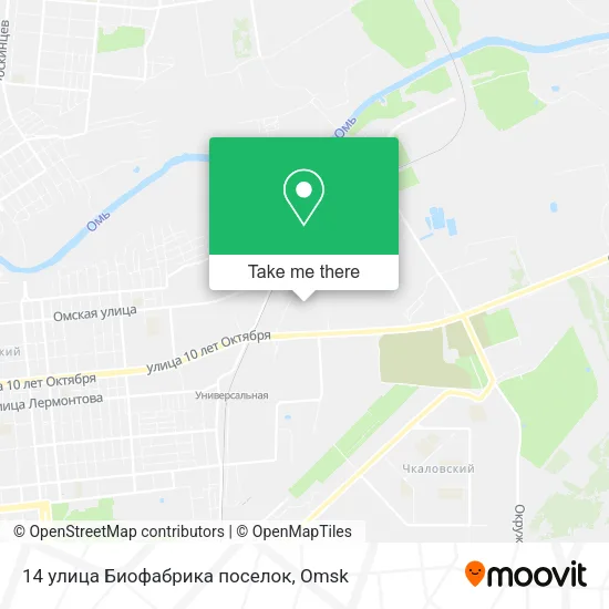 14 улица Биофабрика поселок map