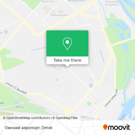 Омский аэропорт map