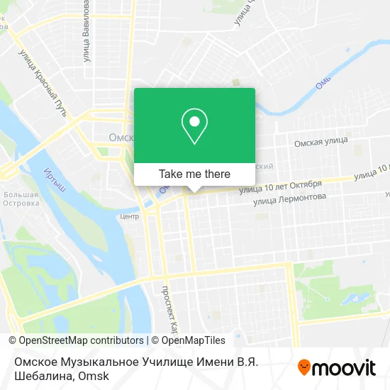 Омское Музыкальное Училище Имени В.Я. Шебалина map