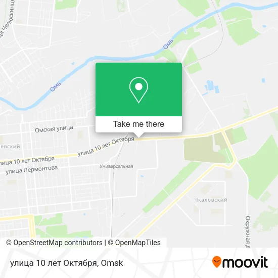 улица 10 лет Октября map