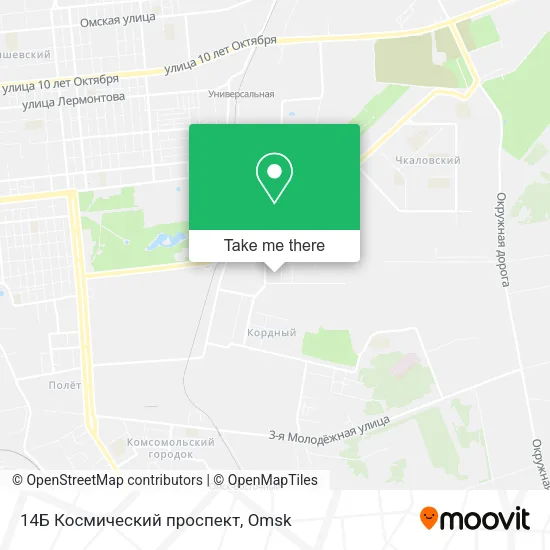 14Б Космический проспект map