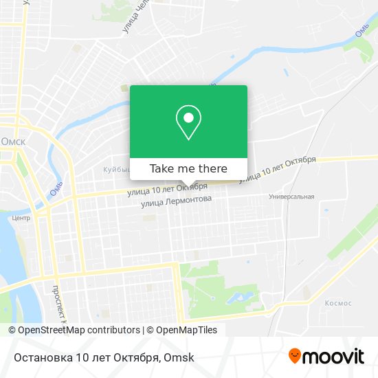 Остановка 10 лет Октября map