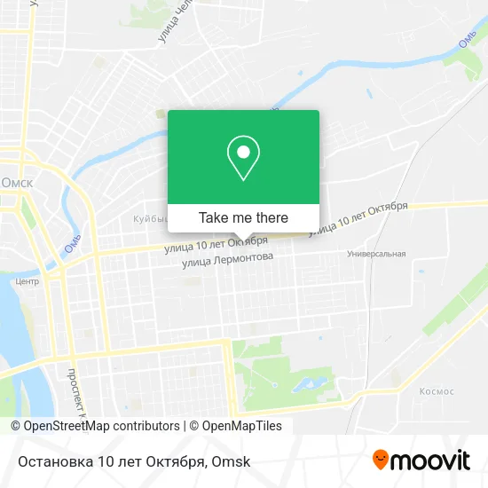 Остановка 10 лет Октября map