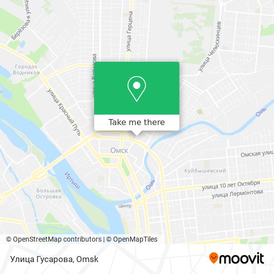 Улица Гусарова map