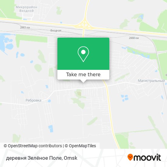 деревня Зелёное Поле map