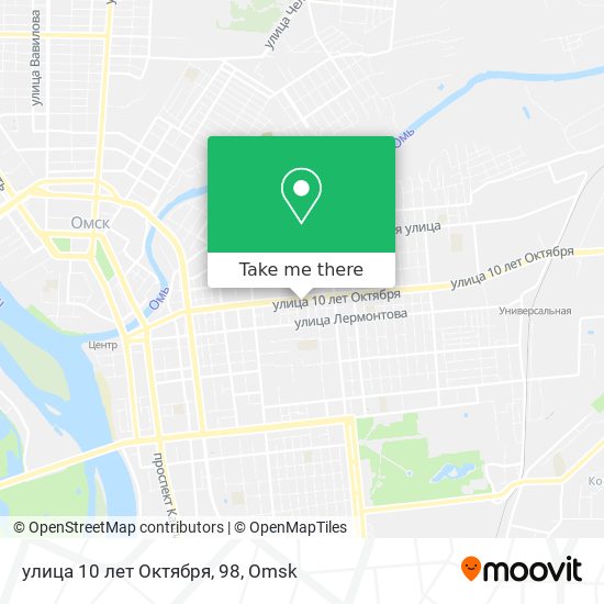 улица 10 лет Октября, 98 map