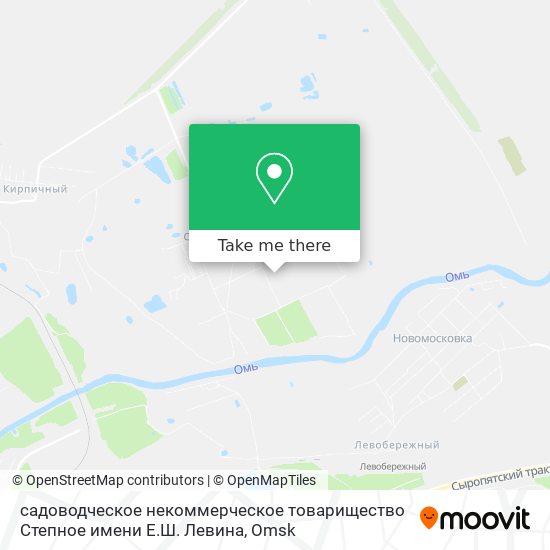 садоводческое некоммерческое товарищество Степное имени Е.Ш. Левина map