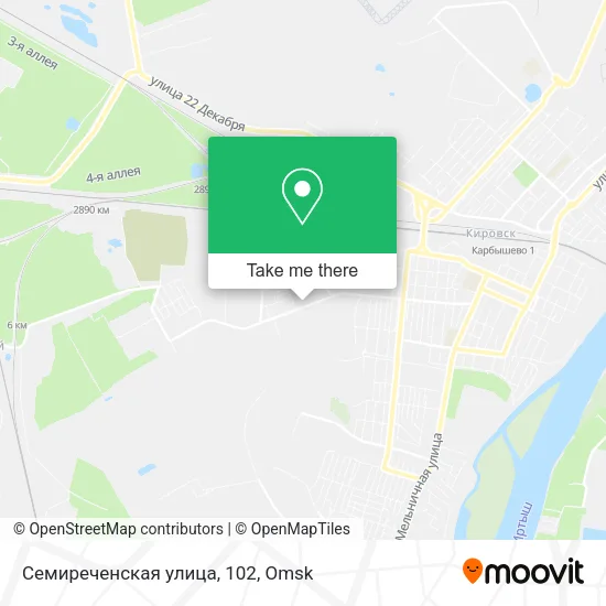 Семиреченская улица, 102 map