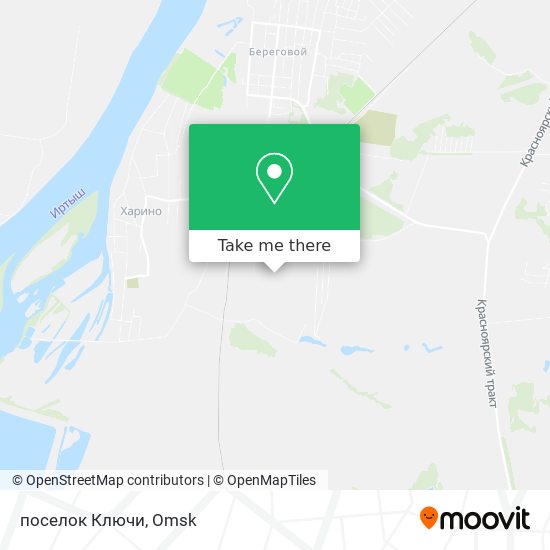 поселок Ключи map