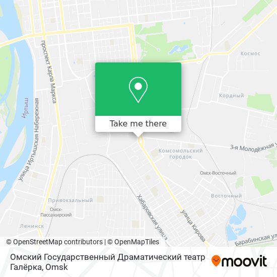 Омский Государственный Драматический театр Галёрка map