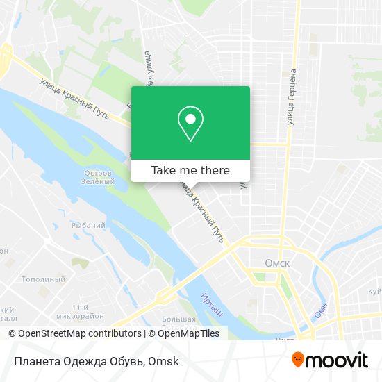 Планета Одежда Обувь map