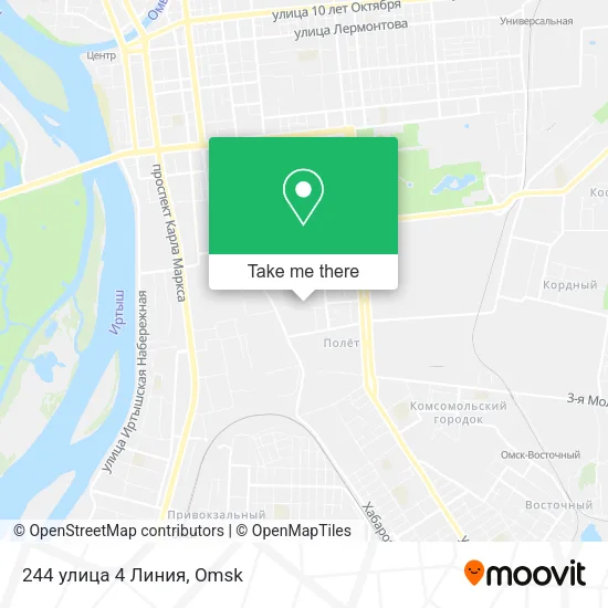 244 улица 4 Линия map