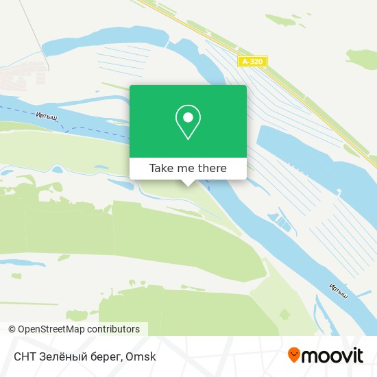 СНТ Зелёный берег map