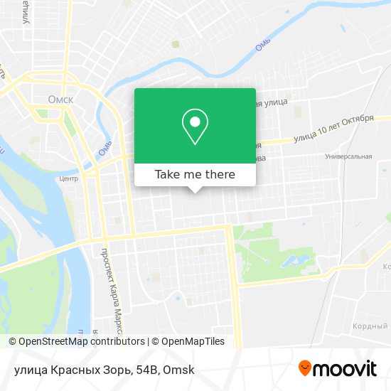 улица Красных Зорь, 54В map