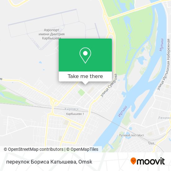 переулок Бориса Катышева map