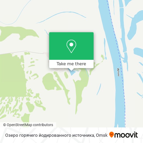 Озеро горячего йодированного источника map