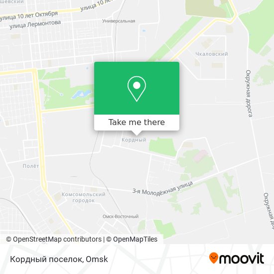 Кордный поселок map
