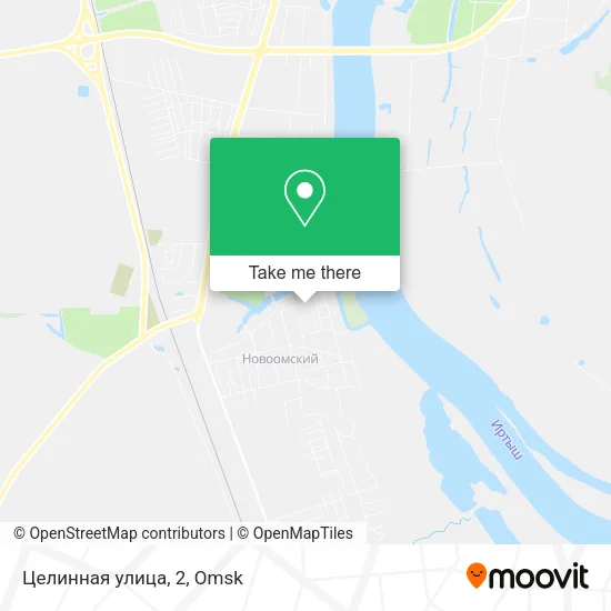 Целинная улица, 2 map