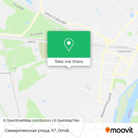 Семиреченская улица, 97 map